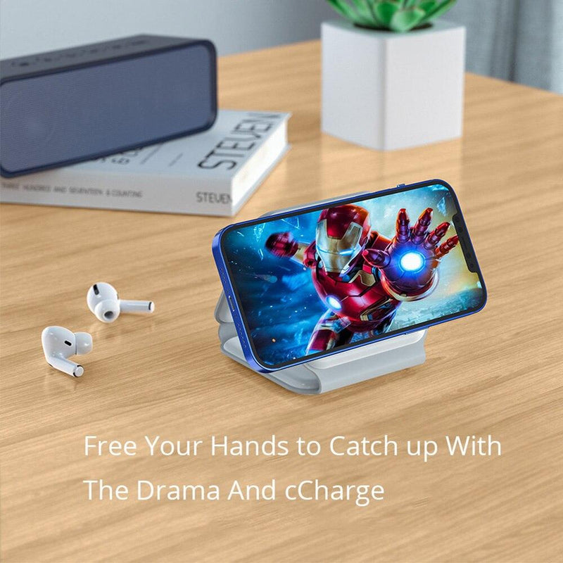 Carregador Magnético 3 em 1 Portátil Para iPhone, Apple Watch e Airpods - Smart Pear