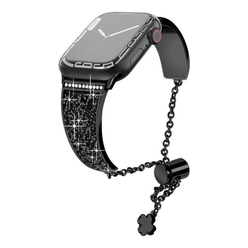 Bracelete Diamantes Luxo Ajustável Apple Watch - Smart Pear