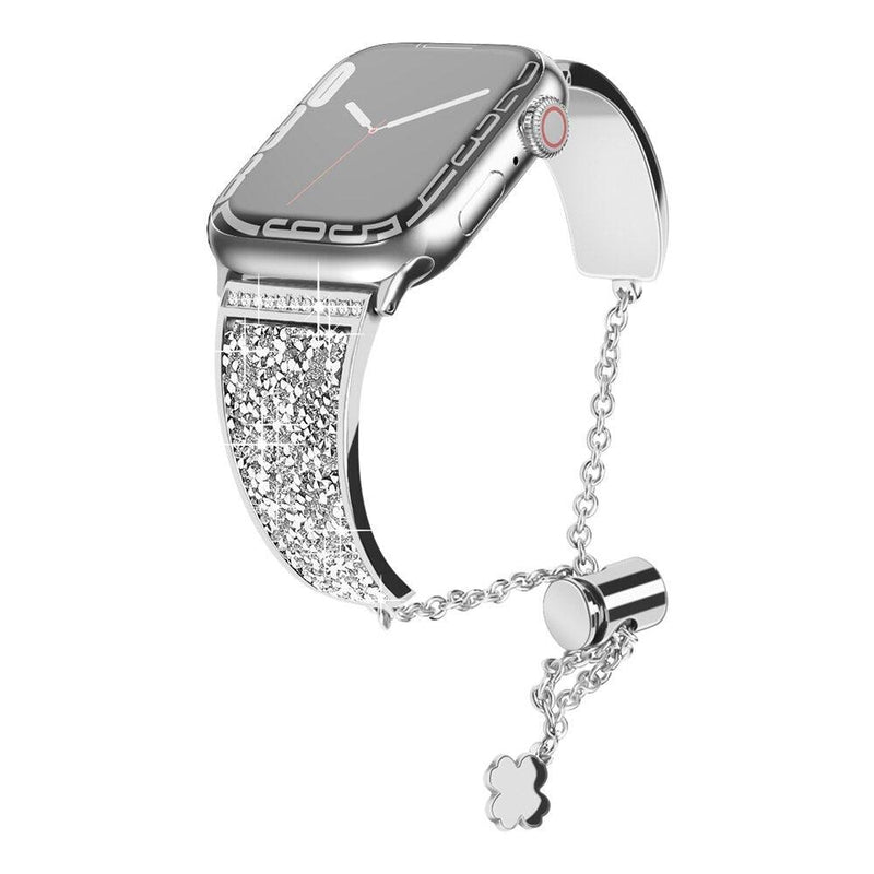 Bracelete Diamantes Luxo Ajustável Apple Watch - Smart Pear