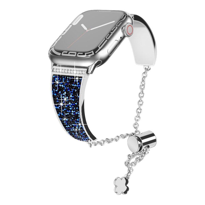 Bracelete Diamantes Luxo Ajustável Apple Watch - Smart Pear