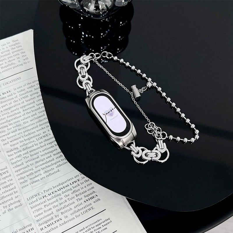 Bracelete Metal Fashion Luxo - Pulseira Smartwatch Mi Band - Smart Pear