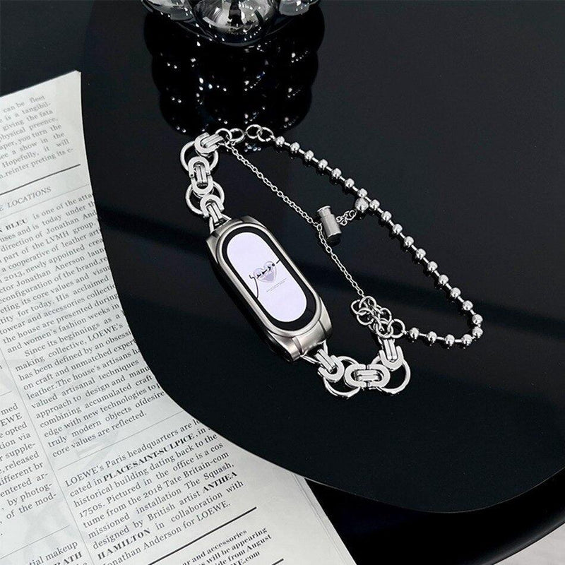 Bracelete Metal Fashion Luxo - Pulseira Smartwatch Mi Band - Smart Pear