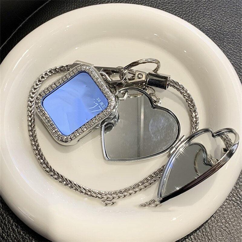 Case Bracelete Love Heart com Espelho para Apple Watch - Smart Pear